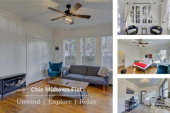 Chic Midtown Flat near Zoo | Overton Sq | St Jude - Image 1