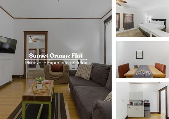 Sunset Orange Flat | City Vibe - Image 1